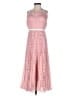 Gianni Bini 100% Polyester Floral Solid Pink Cocktail Dress Size 4 - photo 1
