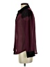 Iz Byer 100% Polyester Color Block Burgundy Long Sleeve Blouse Size XS - photo 5