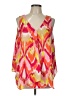 Zac & Rachel 100% Polyester Orange Sleeveless Blouse Size L - photo 1