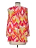 Zac & Rachel 100% Polyester Orange Sleeveless Blouse Size L - photo 2