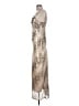 Suboo 100% Polyester Metallic Animal Print Snake Print Multi Color Gold Cocktail Dress Size L - photo 5