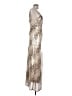Suboo 100% Polyester Metallic Animal Print Snake Print Multi Color Gold Cocktail Dress Size L - photo 4