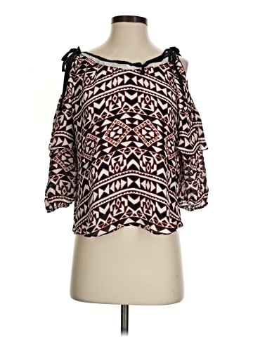 Parker 3/4 Sleeve Silk Top (view 1)