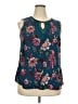 Daniel Rainn 100% Rayon Teal Sleeveless Blouse Size 2X - photo 1