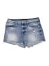 Express Jeans Stars Blue Denim Shorts Size 8 - photo 1
