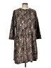 Zara Basic Animal Print Brown Casual Dress Size L - photo 1