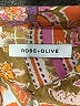 Rose + Olive 100% Polyester Paisley Orange Long Sleeve Blouse Size M (estimated) - photo 7