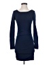 Express Solid Blue Casual Dress Size XS - photo 1