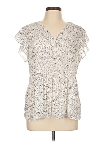 Adrianna Papell Short Sleeve Blouse (view 1)