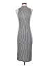 Caution to the Wind Metallic Silver Cocktail Dress Size S (estimated) - photo 1