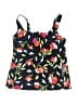 Lands' End Floral Black Swimsuit Top Size 2 (petite) - photo 1