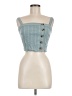 BCNU Be Seeing You Teal Sleeveless Top Size M - photo 1