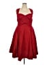 eShakti Hearts Red Cocktail Dress Size 2X - photo 1
