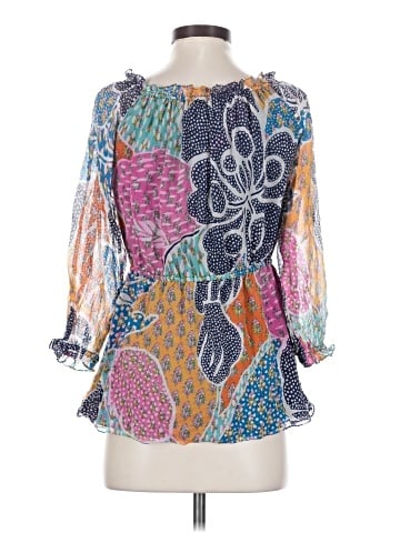 Diane von Furstenberg 3/4 Sleeve Silk Top (view 2)