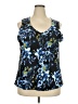 Halogen Blue Sleeveless Blouse Size 2X - photo 1