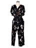 Kaileigh Floral Black Jumpsuit Size 1X - photo 1