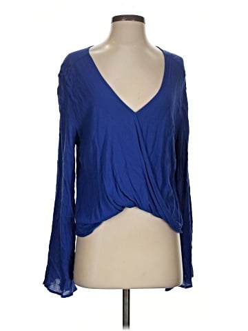 Blue Life Long Sleeve Blouse (view 1)
