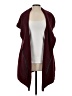 Susan Graver 100% Polyester Burgundy Cardigan Size S - photo 1
