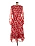 Julia Jordan 100% Polyester Paisley Red Cocktail Dress Size 8 - photo 1
