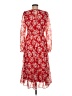 Julia Jordan 100% Polyester Paisley Red Cocktail Dress Size 8 - photo 2