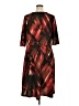 Perceptions Graphic Brown Casual Dress Size XL - photo 2