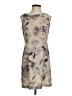 Unbranded 100% Polyester Floral Tan Cocktail Dress Size 3 - photo 1