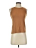 Halogen Brown Sleeveless T-Shirt Size S - photo 1