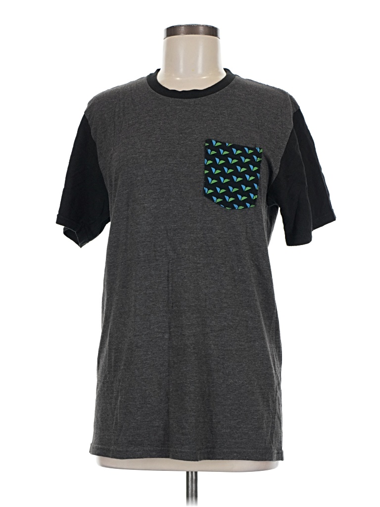 Pre-owned Assorted Brands Short Sleeve T-shirt In Gray