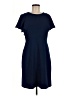 Sharagano Solid Blue Casual Dress Size 8 - photo 1