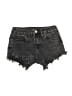 Blank NYC Stars Black Denim Shorts Size 8 - photo 1