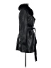 Vince Camuto 100% Polyester Black Trenchcoat Size M - photo 4