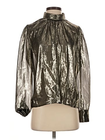 A.L.C. Long Sleeve Silk Top (view 1)