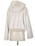Zara Ivory Faux Fur Jacket Size S - photo 2
