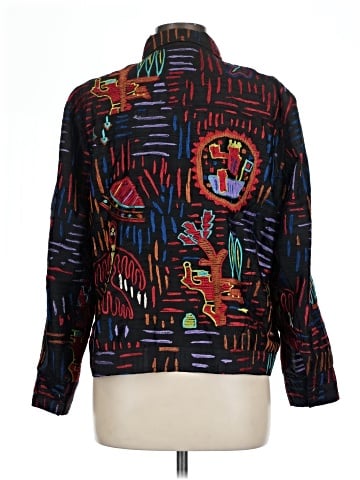 Chico's Design Long Sleeve Silk Top (view 2)