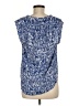Ella Moss 100% Rayon Blue Sleeveless Button-Down Shirt Size M - photo 2