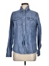 Roxy Stars Blue Long Sleeve Button-Down Shirt Size M - photo 1