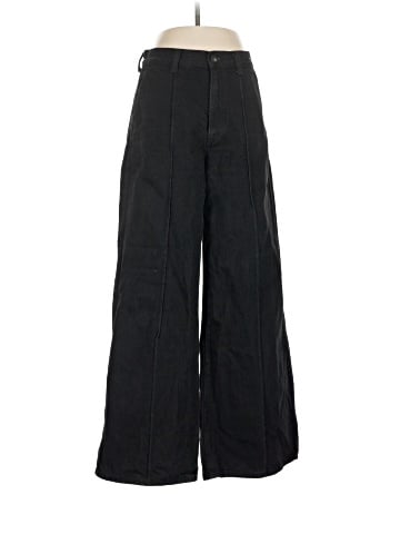 Madewell Superwide-Leg Trouser Jeans in Black Rinse Wash (view 1)