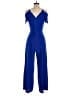 Monteau Solid Blue Jumpsuit Size S - photo 2
