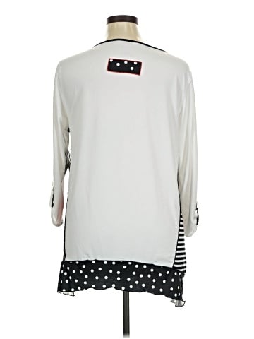 MULTIPLES 3/4 Sleeve Top (view 2)