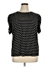 MICHAEL Michael Kors Polka Dots Black Short Sleeve Blouse Size 0X (estimated) - photo 1