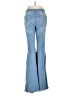 Free People Color Block Blue Jeans Size 28 waist - photo 2