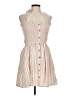 Zaful Stripes Tan Casual Dress Size 8 - photo 1