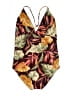 Mikoh Tropical Brown One Piece Swimsuit Size XL - photo 2