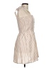 Zaful Stripes Tan Casual Dress Size 8 - photo 4