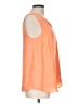 Dunnes 100% Polyester Orange Sleeveless Blouse Size 12 - photo 4