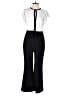 Marina Color Block Black Jumpsuit Size 8 - photo 1