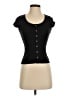 Chaser Black Short Sleeve Top Size XS - photo 1