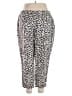 J.Crew Animal Print Silver Linen Pants Size 20 - photo 2