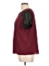 Attention 100% Polyester Burgundy Short Sleeve Blouse Size L - photo 5