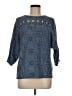 Marla Wynne 100% Cotton Blue Cardigan Size S - photo 1